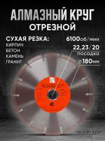 Диск алмазный сегментный MASTER D180*22.23/20